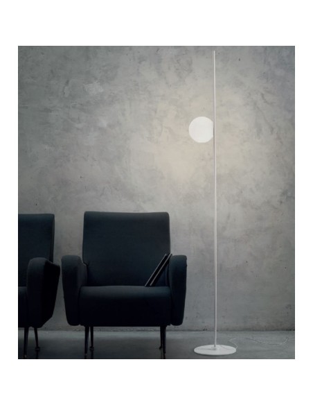 LAMPADA DA TERRA STILNOVO KIMIA BIANCO