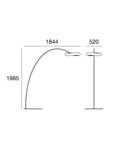 LAMPADA DA TERRA STILNOVO MR MAGOO BIANCO