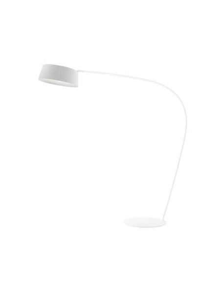 LAMPADA DA TERRA STILNOVO OXYGEN CURVED ROD BIANCO / BIANCO