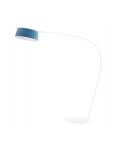 LAMPADA DA TERRA STILNOVO OXYGEN CURVED ROD AZZURRO / BIANCO