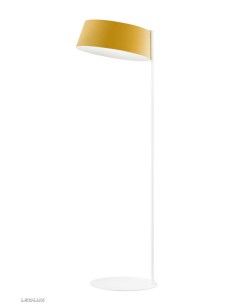 LAMPADA DA TERRA STILNOVO OXYGEN STRAIGHT ROD GIALLO / BIANCO