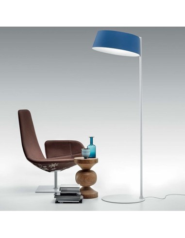 LAMPADA DA TERRA STILNOVO OXYGEN STRAIGHT ROD AZZURRO / BIANCO