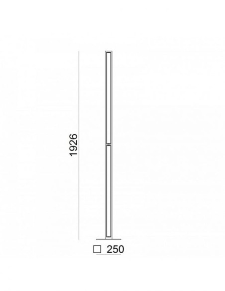 LAMPADA DA TERRA STILNOVO TABLET NERO