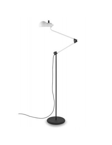 LAMPADA DA TERRA STILNOVO TOPO BIANCO / NERO