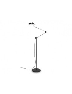 LAMPADA DA TERRA STILNOVO TOPO CROMATO / NERO