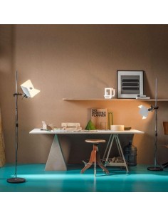 LAMPADA DA TERRA STILNOVO TRIEDO BIANCO