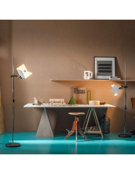 LAMPADA DA TERRA STILNOVO TRIEDO BIANCO