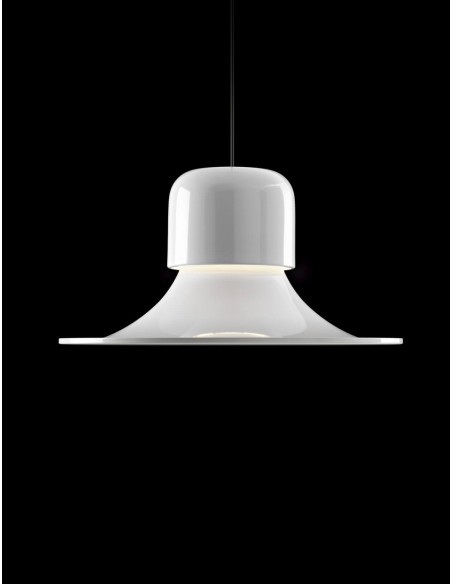 LAMPADA A SOSPENSIONE STILNOVO CAMPANA GRIGIO / ALLUMINIO SPAZZOLATO