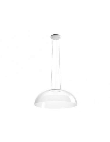 LAMPADA A SOSPENSIONE STILNOVO DEMI Ø70 BIANCO / TRASPARENTE
