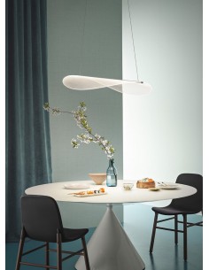 LAMPADA A SOSPENSIONE STILNOVO DIPHY L54 BIANCO / TRASPARENTE 2