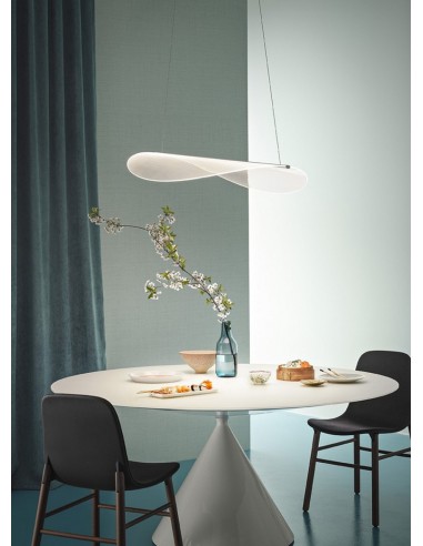 LAMPADA A SOSPENSIONE STILNOVO DIPHY L54 BIANCO / TRASPARENTE