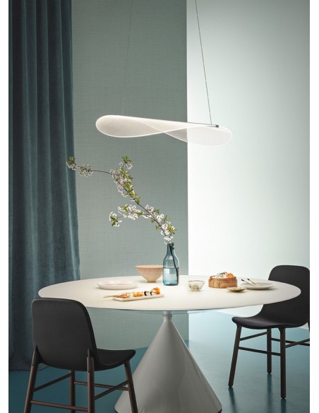 LAMPADA A SOSPENSIONE STILNOVO DIPHY L54 BIANCO / TRASPARENTE