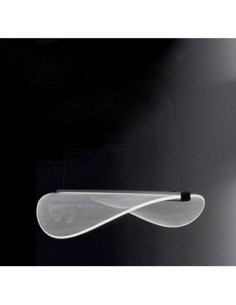 LAMPADA A SOSPENSIONE STILNOVO DIPHY L76 BIANCO / TRASPARENTE 2