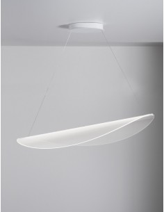 LAMPADA A SOSPENSIONE STILNOVO DIPHY L54 INCASSO BIANCO / TRASPARENTE 2