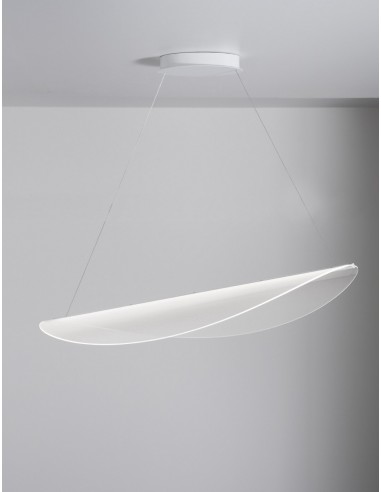 LAMPADA A SOSPENSIONE STILNOVO DIPHY L54 INCASSO BIANCO / TRASPARENTE