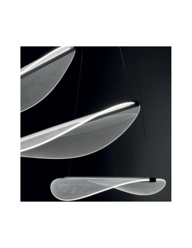 LAMPADA A SOSPENSIONE STILNOVO DIPHY 3 SORGENTI BIANCO / TRASPARENTE