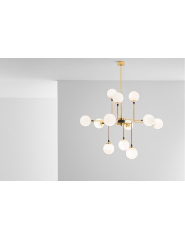 LAMPADA A SOSPENSIONE STILNOVO GALASSIA 12 SORGEN. ORO / BIANCO