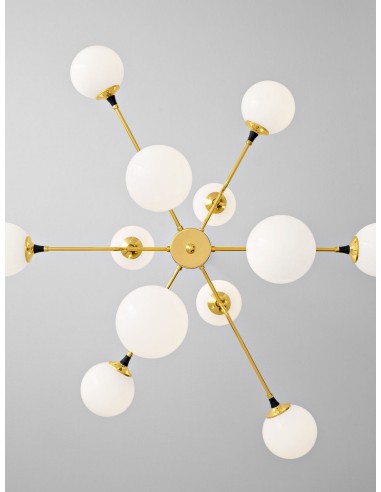 LAMPADA A SOSPENSIONE STILNOVO GALASSIA 12 SORGEN. ORO / BIANCO