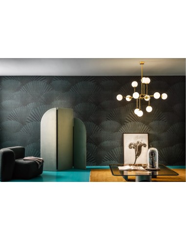 LAMPADA A SOSPENSIONE STILNOVO GALASSIA 12 SORGEN. ORO / BIANCO