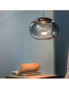 LAMPADA A SOSPENSIONE STILNOVO LA MARIEE NERO / FUME