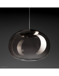 LAMPADA A SOSPENSIONE STILNOVO LA MARIEE NERO / FUME 2