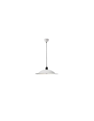LAMPADA A SOSPENSIONE STILNOVO LAMPIATTA Ø28 BIANCO / BIANCO