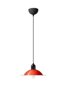 LAMPADA A SOSPENSIONE STILNOVO LAMPIATTA Ø28 ROSSO  / BIANCO