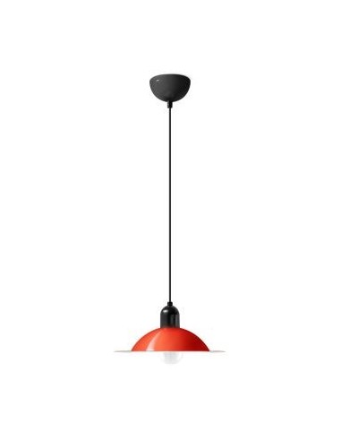 LAMPADA A SOSPENSIONE STILNOVO LAMPIATTA Ø28 ROSSO  / BIANCO