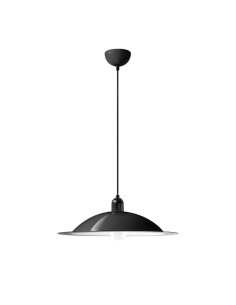 LAMPADA A SOSPENSIONE STILNOVO LAMPIATTA Ø50 NERO  / BIANCO