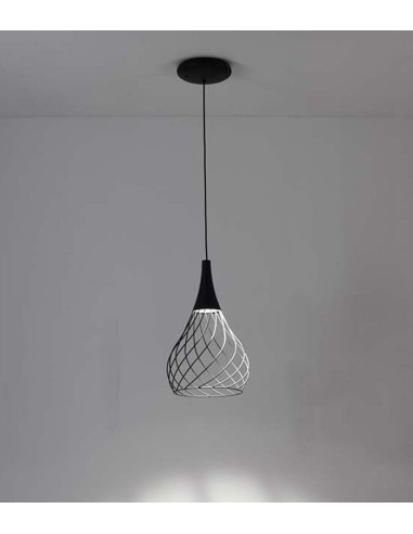 LAMPADA A SOSPENSIONE STILNOVO MONGOLFIER Ø26 NERO