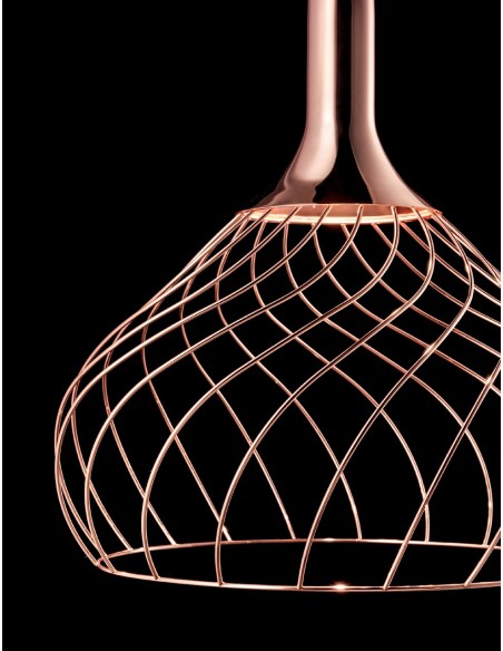 LAMPADA A SOSPENSIONE STILNOVO MONGOLFIER Ø57 ORO ROSA