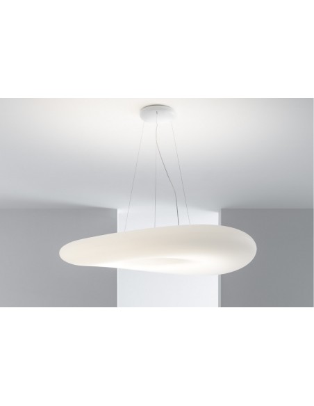 LAMPADA A SOSPENSIONE STILNOVO MR MAGOO Ø75 BIANCO