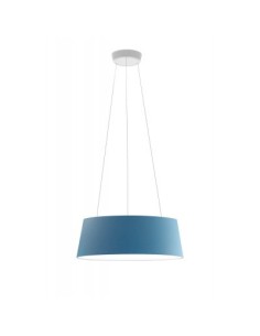 LAMPADA A SOSPENSIONE STILNOVO OXYGEN Ø56 AZZURRO / BIANCO