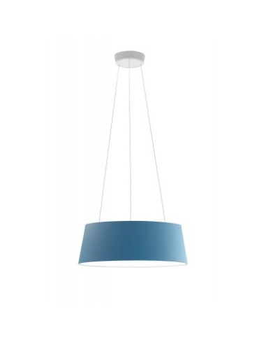 LAMPADA A SOSPENSIONE STILNOVO OXYGEN Ø56 AZZURRO / BIANCO