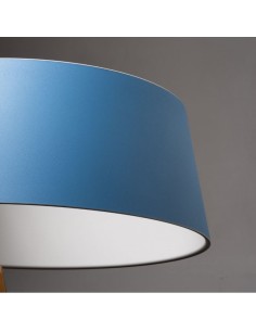 LAMPADA A SOSPENSIONE STILNOVO OXYGEN Ø56 AZZURRO / BIANCO 2