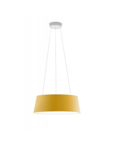 LAMPADA A SOSPENSIONE STILNOVO OXYGEN Ø75 GIALLO / BIANCO