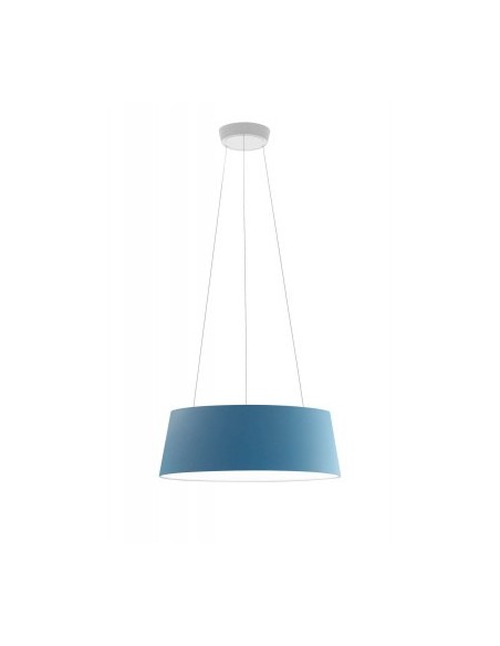 LAMPADA A SOSPENSIONE STILNOVO OXYGEN Ø75 AZZURRO / BIANCO