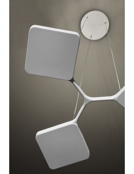 LAMPADA A SOSPENSIONE STILNOVO QUAD 3 MODULI MONO BIANCO
