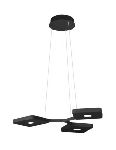 LAMPADA A SOSPENSIONE STILNOVO QUAD 3 MODULI BIS NERO