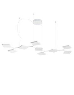 LAMPADA A SOSPENSIONE STILNOVO QUAD 9 MODULI MONO BIANCO