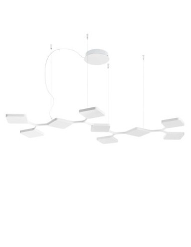 LAMPADA A SOSPENSIONE STILNOVO QUAD 9 MODULI MONO BIANCO