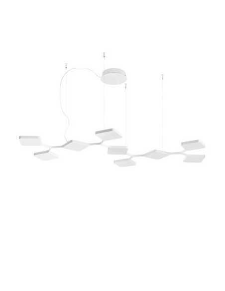 LAMPADA A SOSPENSIONE STILNOVO QUAD 9 MODULI MONO BIANCO