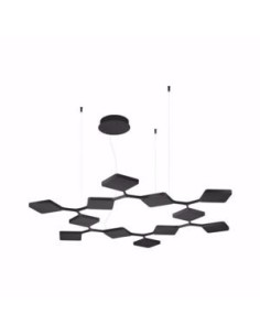 LAMPADA A SOSPENSIONE STILNOVO QUAD 12 MODULI MONO NERO 2