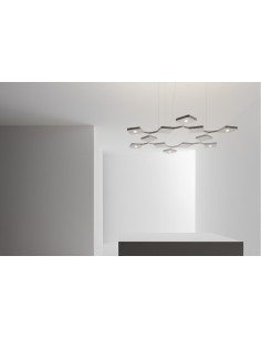 LAMPADA A SOSPENSIONE STILNOVO QUAD 12 MODULI BIS BIANCO