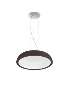 LAMPADA A SOSPENSIONE STILNOVO REFLEXIO Ø46 CHOCOLATE / BIANCO