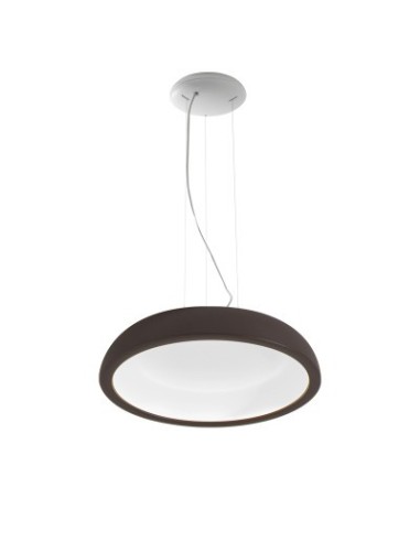 LAMPADA A SOSPENSIONE STILNOVO REFLEXIO Ø46 CHOCOLATE / BIANCO