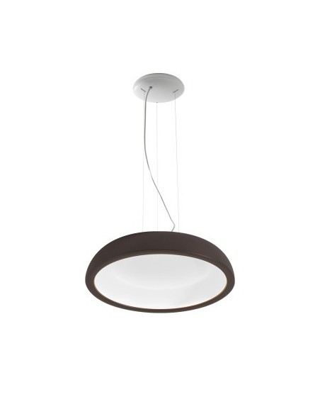 LAMPADA A SOSPENSIONE STILNOVO REFLEXIO Ø46 CHOCOLATE / BIANCO