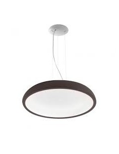 LAMPADA A SOSPENSIONE STILNOVO REFLEXIO Ø65 CHOCOLATE / BIANCO