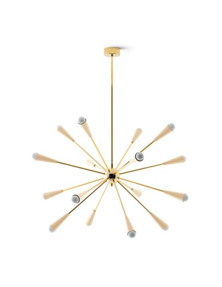 LAMPADA A SOSPENSIONE STILNOVO SPUTNIK ORO / AVORIO