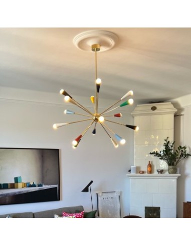 LAMPADA A SOSPENSIONE STILNOVO SPUTNIK ORO / MULTICOLOR